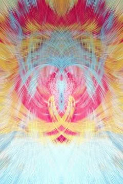 Design element for graphics Visionary surreal artworks Fractal Wall Art Des.. Illustrazione stock