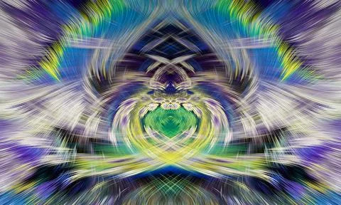 Design element for graphics Visionary surreal artworks Fractal Wall Art Des.. Stock Illustration