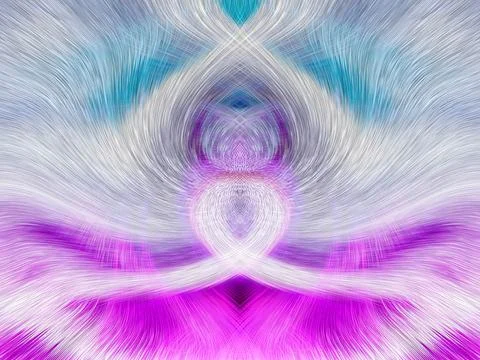 Design element for graphics Visionary surreal artworks Fractal Wall Art Des.. Illustrazione stock