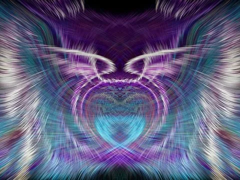 Design element for graphics Visionary surreal artworks Fractal Wall Art Des.. 스톡 일러스트