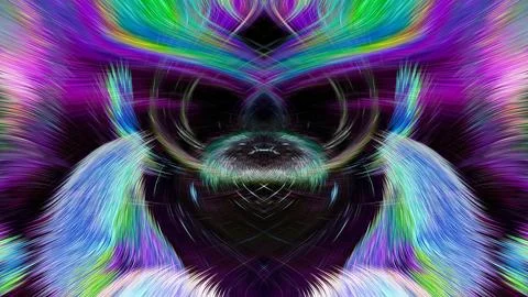 Design element for graphics Visionary surreal artworks Fractal Wall Art Des.. Stockillustratie