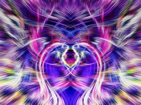 Design element for graphics Visionary surreal artworks Fractal Wall Art Des.. Stock Illustration