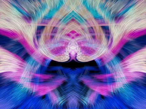 Design element for graphics Visionary surreal artworks Fractal Wall Art Des.. Stockillustratie