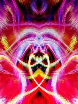 Design element for graphics Visionary surreal artworks Fractal Wall Art Des.. Illustrazione stock