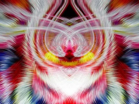 Design element for graphics Visionary surreal artworks Fractal Wall Art Des.. Stock Illustration