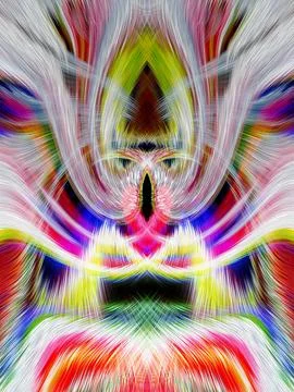 Design element for graphics Visionary surreal artworks Fractal Wall Art Des.. 스톡 일러스트