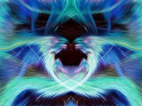 Design element for graphics Visionary surreal artworks Fractal Wall Art Des.. Illustrazione stock