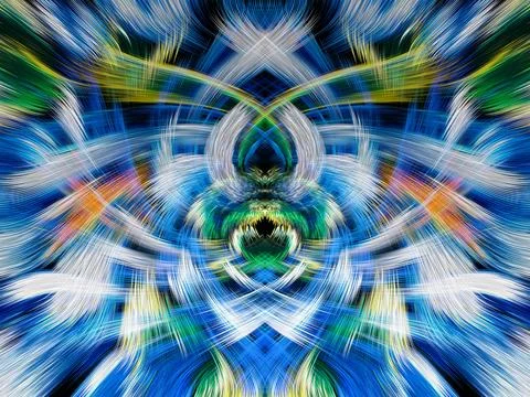 Design element for graphics Visionary surreal artworks Fractal Wall Art Des.. 스톡 일러스트