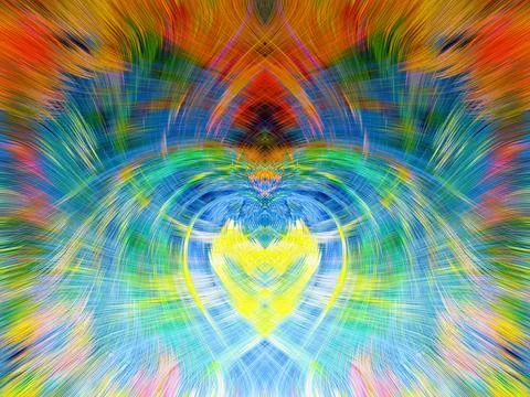 Design element for graphics Visionary surreal artworks Fractal Wall Art Des.. Stock Illustration