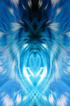 Design element for graphics Visionary surreal artworks Fractal Wall Art Des.. Stock Illustration