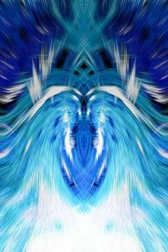 Design element for graphics Visionary surreal artworks Fractal Wall Art Des.. Stockillustratie