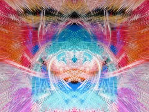Design element for graphics Visionary surreal artworks Fractal Wall Art Des.. Stock Illustration