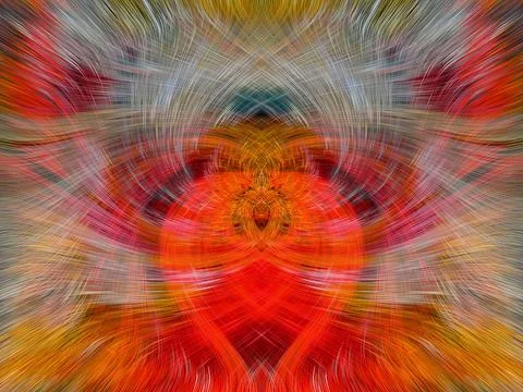 Design element for graphics Visionary surreal artworks Fractal Wall Art Des.. Stock Illustration