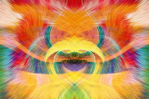 Design element for graphics Visionary surreal artworks Fractal Wall Art Des.. Stock Illustration