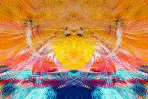 Design element for graphics Visionary surreal artworks Fractal Wall Art Des.. Stock Illustration