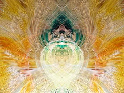 Design element for graphics Visionary surreal artworks Fractal Wall Art Des.. Stock Illustration