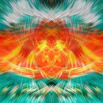 Design element for graphics Visionary surreal artworks Fractal Wall Art Des.. Stockillustratie