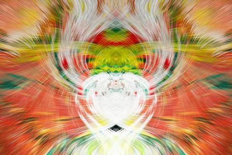 Design element for graphics Visionary surreal artworks Fractal Wall Art Des.. Illustrazione stock