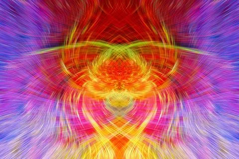 Design element for graphics Visionary surreal artworks Fractal Wall Art Des.. Stock Illustration