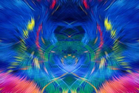 Design element for graphics Visionary surreal artworks Fractal Wall Art Des.. Illustrazione stock