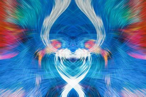 Design element for graphics Visionary surreal artworks Fractal Wall Art Des.. Stockillustratie