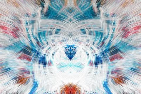 Design element for graphics Visionary surreal artworks Fractal Wall Art Des.. Illustrazione stock