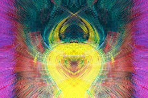 Design element for graphics Visionary surreal artworks Fractal Wall Art Des.. Illustrazione stock