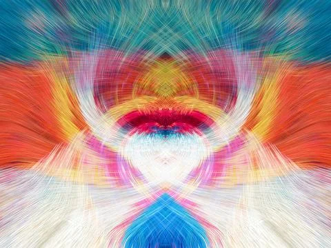 Design element for graphics Visionary surreal artworks Fractal Wall Art Des.. Stock Illustration
