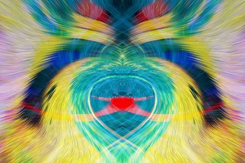 Design element for graphics Visionary surreal artworks Fractal Wall Art Des.. Stock Illustration