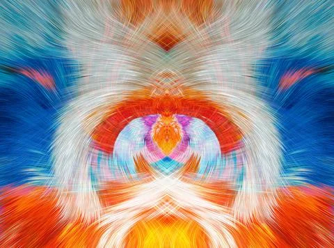 Design element for graphics Visionary surreal artworks Fractal Wall Art Des.. Stock Illustration