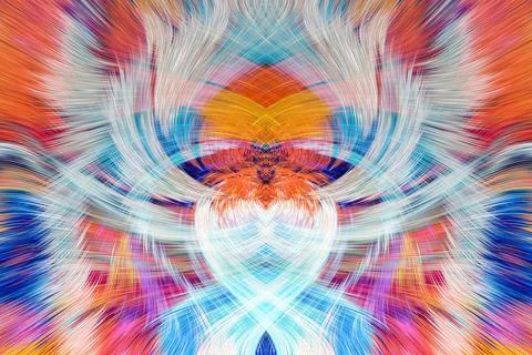 Design element for graphics Visionary surreal artworks Fractal Wall Art Des.. Stock Illustration