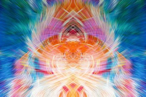 Design element for graphics Visionary surreal artworks Fractal Wall Art Des.. Stock Illustration