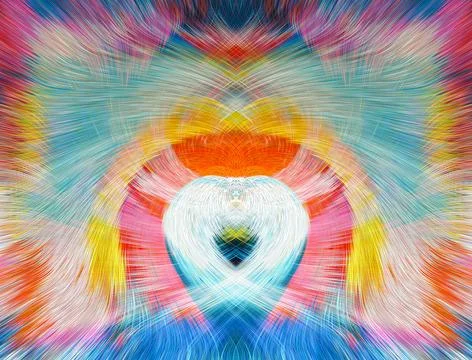 Design element for graphics Visionary surreal artworks Fractal Wall Art Des.. Stockillustratie
