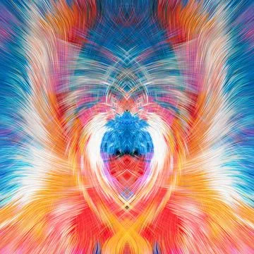 Design element for graphics Visionary surreal artworks Fractal Wall Art Des.. Stock Illustration