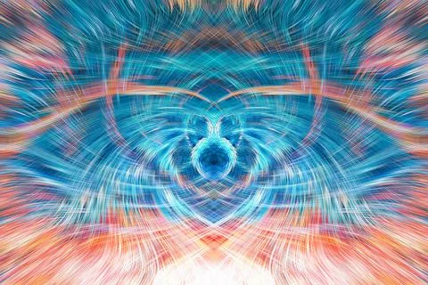 Design element for graphics Visionary surreal artworks Fractal Wall Art Des.. Stockillustratie