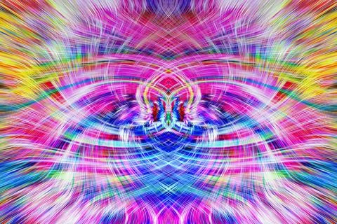 Design element for graphics Visionary surreal artworks Fractal Wall Art Des.. Stock Illustration