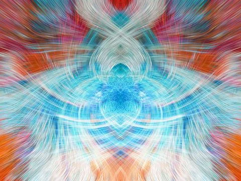 Design element for graphics Visionary surreal artworks Fractal Wall Art Des.. Stock Illustration