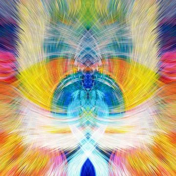 Design element for graphics Visionary surreal artworks Fractal Wall Art Des.. Stock Illustration