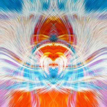Design element for graphics Visionary surreal artworks Fractal Wall Art Des.. Illustrazione stock
