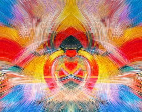 Design element for graphics Visionary surreal artworks Fractal Wall Art Des.. Illustrazione stock