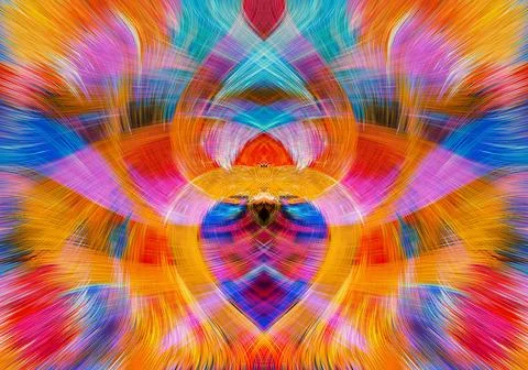 Design element for graphics Visionary surreal artworks Fractal Wall Art Des.. Illustrazione stock