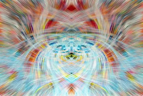 Design element for graphics Visionary surreal artworks Fractal Wall Art Des.. Stock Illustration