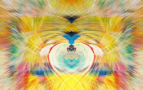 Design element for graphics Visionary surreal artworks Fractal Wall Art Des.. Stock Illustration