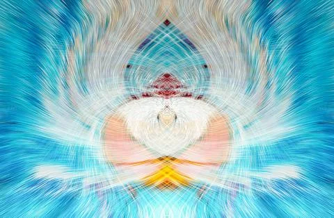 Design element for graphics Visionary surreal artworks Fractal Wall Art Des.. Illustrazione stock