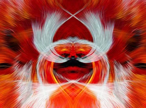 Design element for graphics Visionary surreal artworks Fractal Wall Art Des.. Stockillustratie