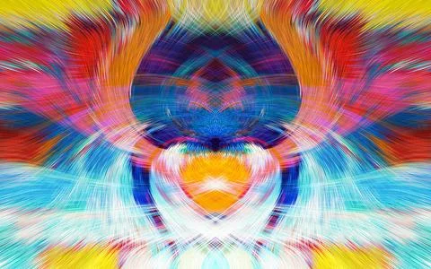 Design element for graphics Visionary surreal artworks Fractal Wall Art Des.. Stockillustratie