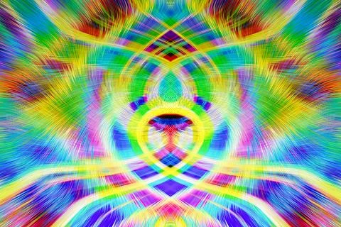 Design element for graphics Visionary surreal artworks Fractal Wall Art Des.. Stock Illustration