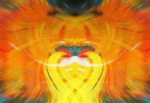 Design element for graphics Visionary surreal artworks Fractal Wall Art Des.. Stock Illustration