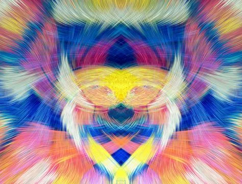 Design element for graphics Visionary surreal artworks Fractal Wall Art Des.. Stock Illustration