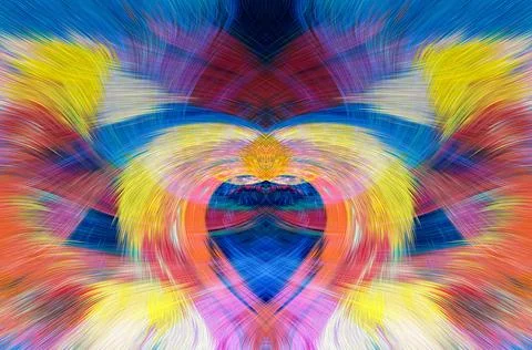 Design element for graphics Visionary surreal artworks Fractal Wall Art Des.. Stock Illustration